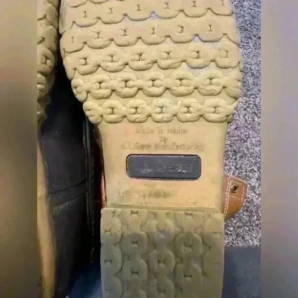 L.L. Bean Bean Boots women’s size 8 brown black - Picture 7 of 8